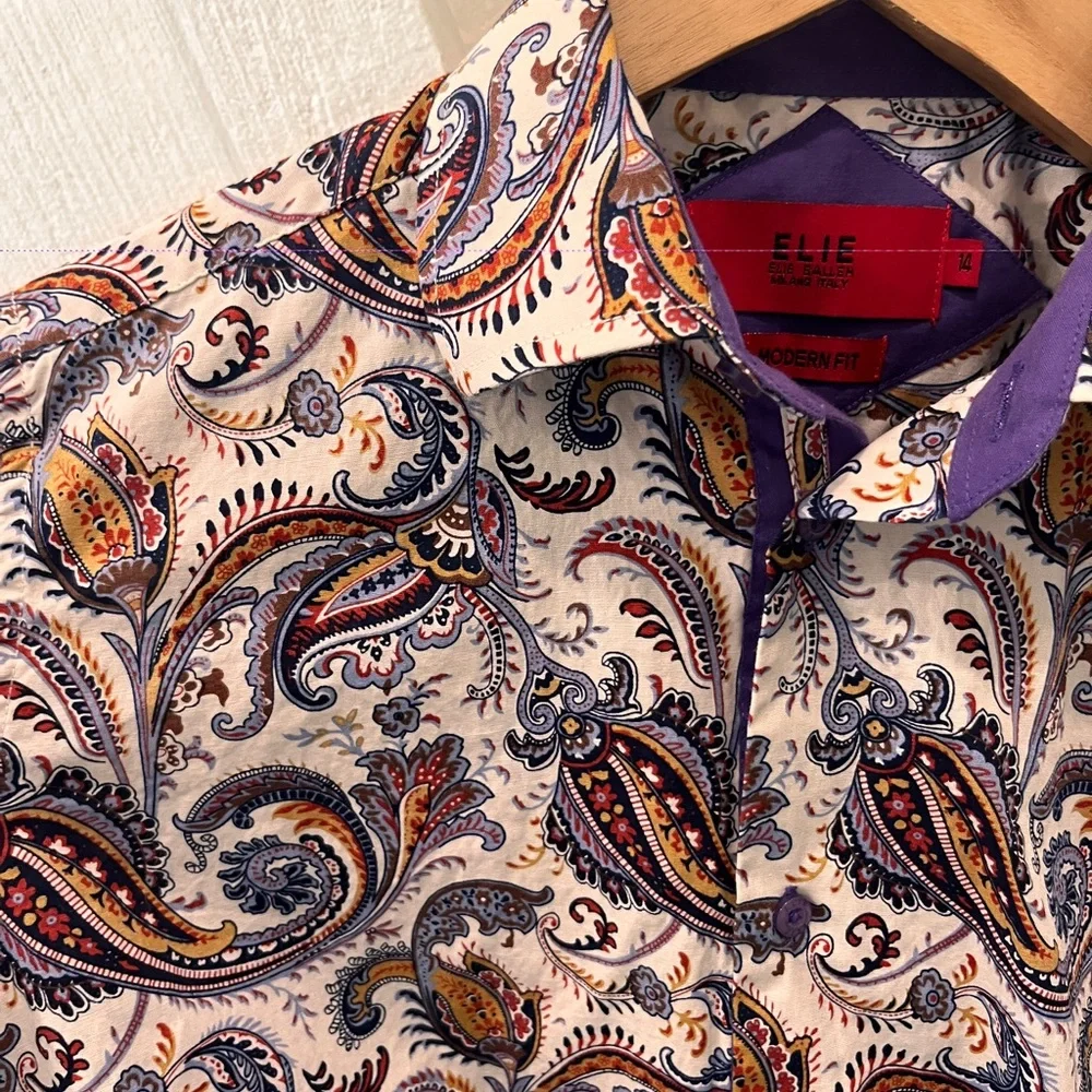 Elie Kids Paisley Dance Costume - Purple and Red - Picture 4 of 7